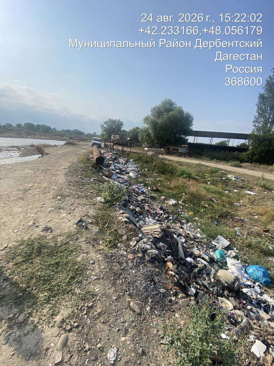 Несанкционированная свалка обнаружена в селе Джемикент